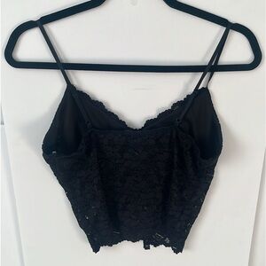 Active USA Women’s Black Lace Cami Festival Boho Cowgirl Size Large